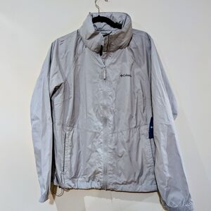 🔥NWT Columbia Women’s Lightweight Jacket – Gray – Size XL – Packable Hood🔥